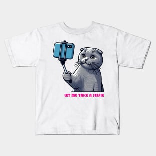 Cat Selfie Kids T-Shirt